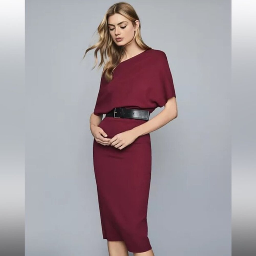REISS Madison Cap-Sleeve Bodycon Dress size 0